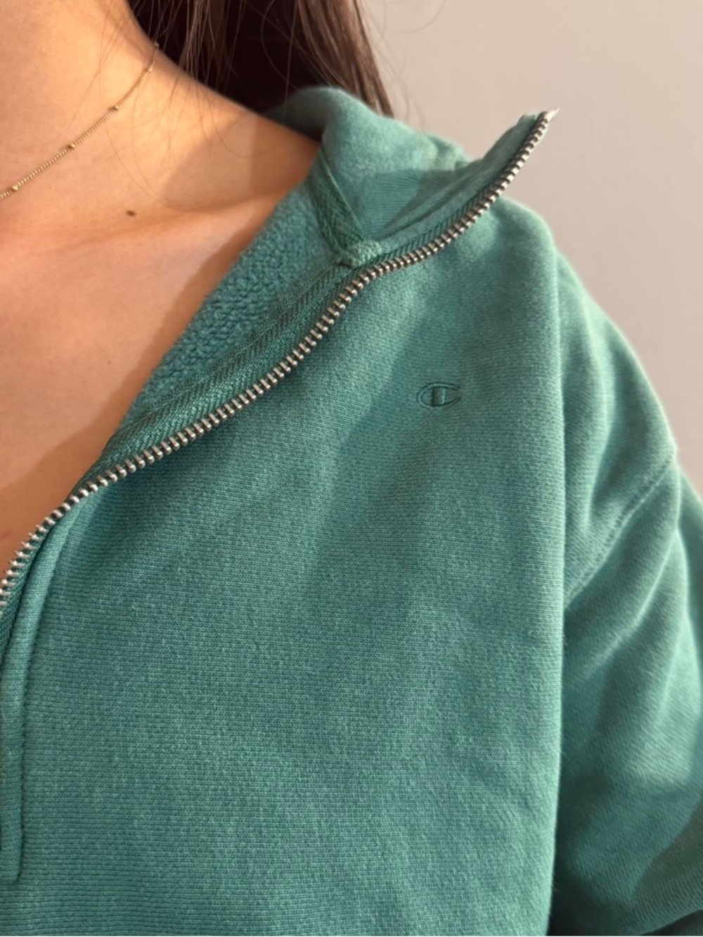 Champion Green Half-Zip Pullover